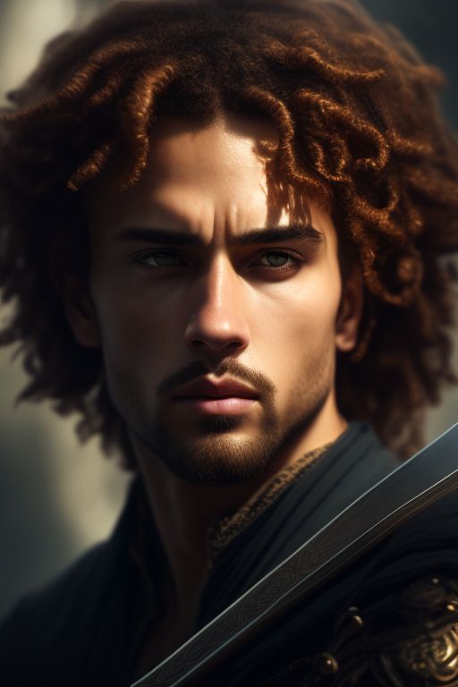 testywolf895 Lightskin male with long Ginger curly hair and light