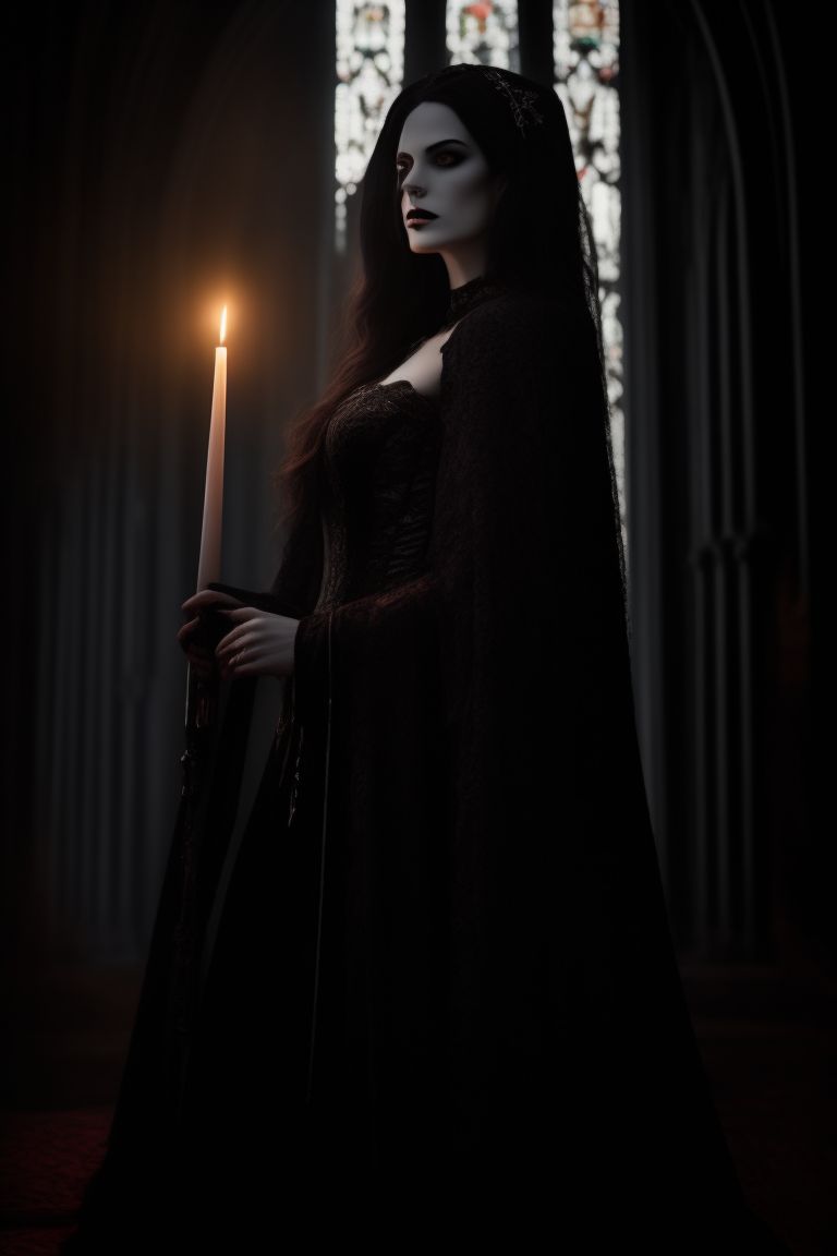 Vampire Gothic Lady - 5D Diamond Painting 