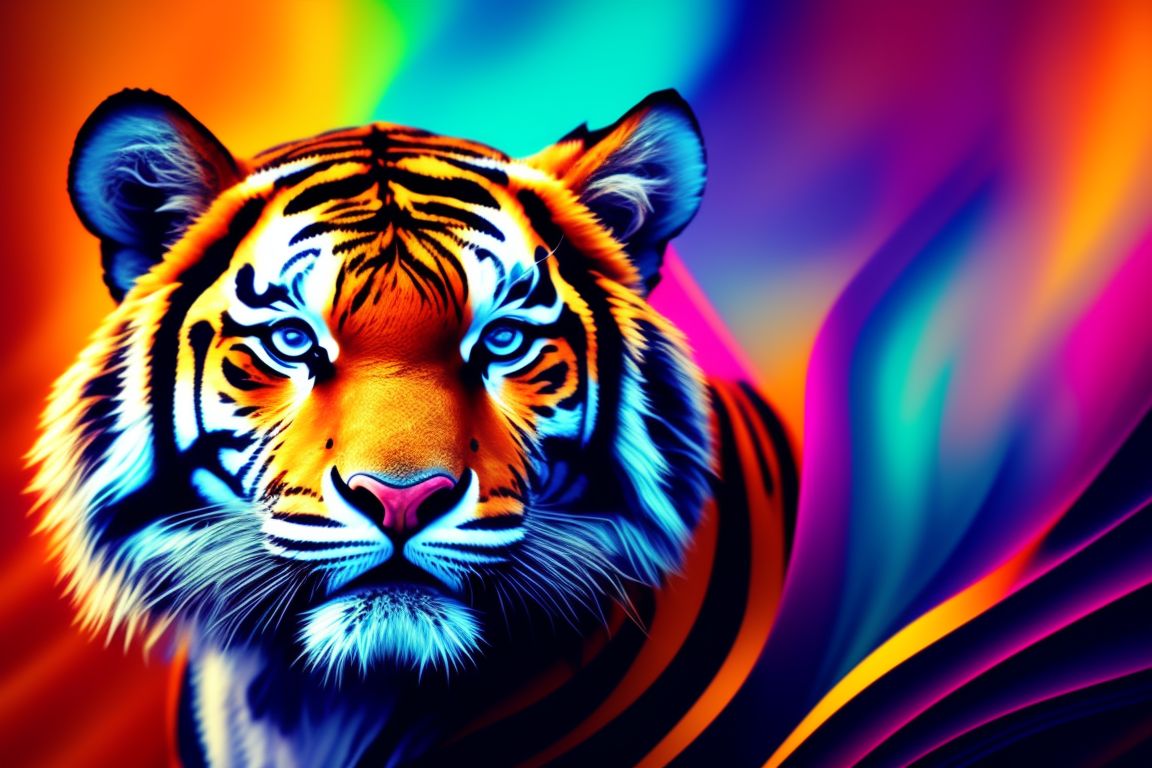 Colorful Tiger Backgrounds