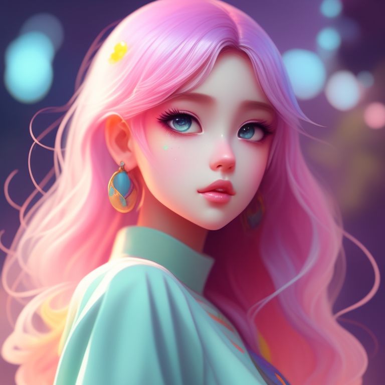 Pastel Girl Illustration Cute Art Girls Stock Illustration 1545123650