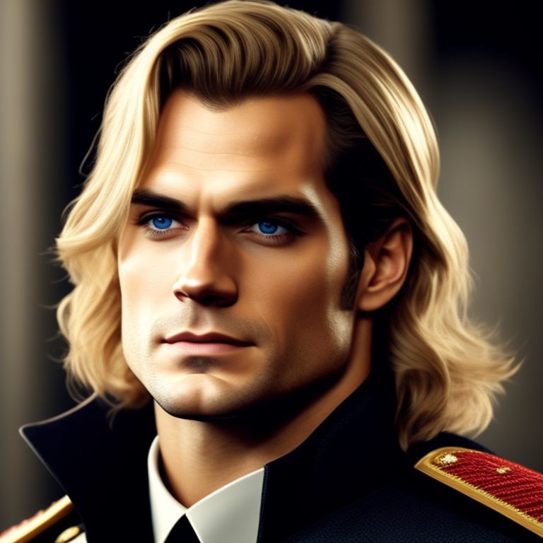 idle-opossum193: henry cavill has long blonde hair and an eyepatch