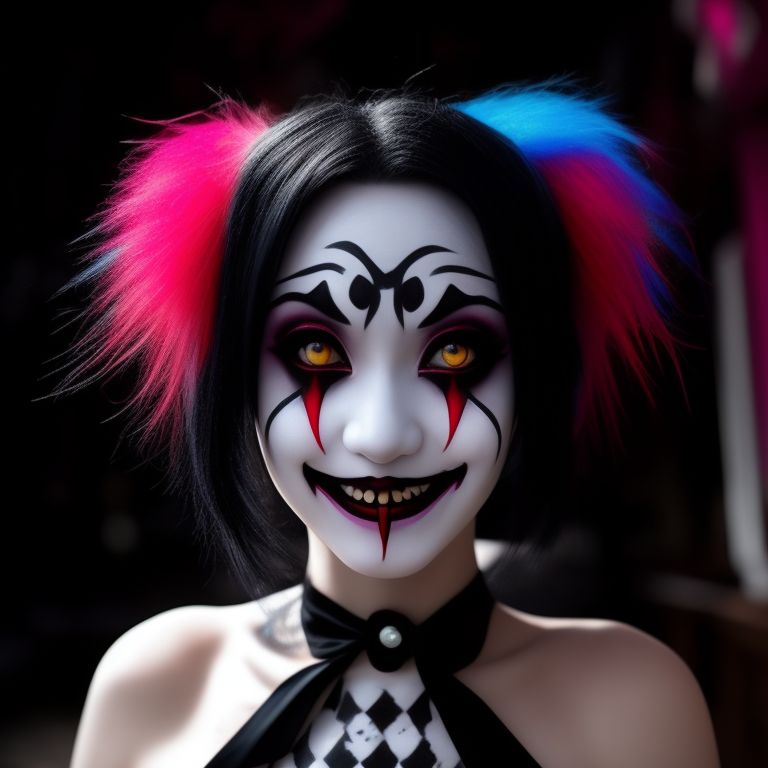 Scary Girl Clown Makeup