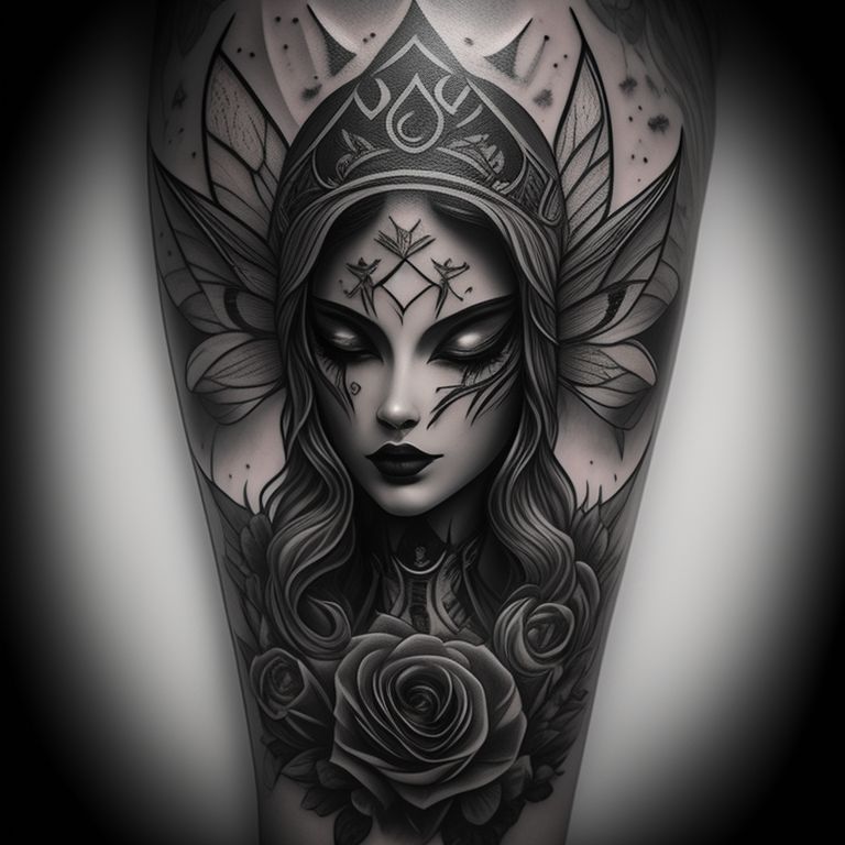 dark fairy tattoo designs