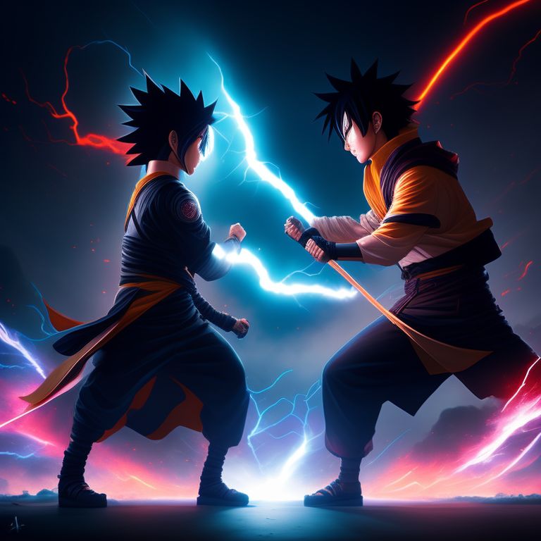 ArtStation - Naruto vs. Sasuke