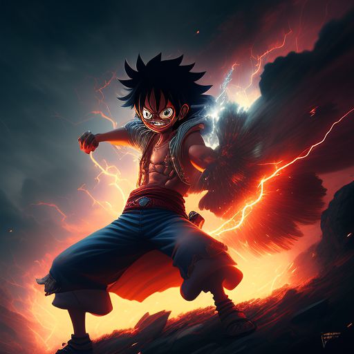 ArtStation - One Piece - Monkey D. Luffy (Gear Fourth)