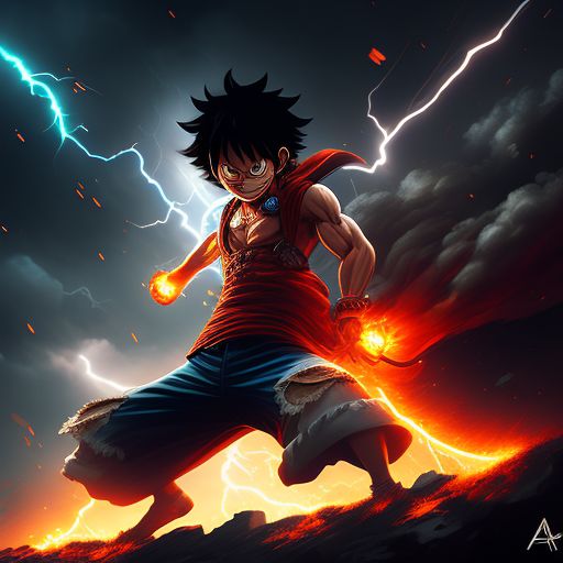 ArtStation - One Piece - Monkey D. Luffy (Gear Fourth)