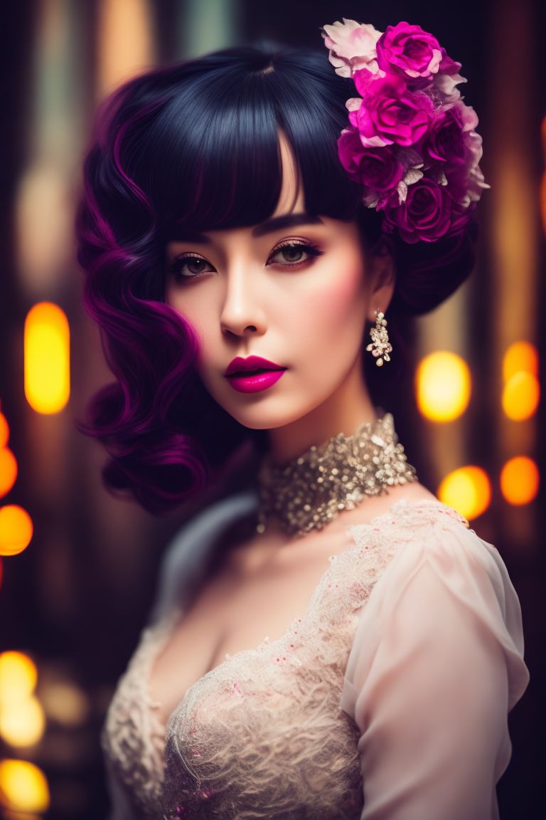 a woman,full body,(8k, best quality, masterpiece, ultra high res, highly detail face:1.3), portrait,(33 years old:1.3),dark bob hair, from front,pink,in lolitafashion,lolitafashion style,cinematic lighting, Cinematic, Photography, Sharp, Hasselblad, Dramatic Lighting, Depth of field, Medium shot, Soft color palette, 80mm, Incredibly high detailed, Lightroom gallery