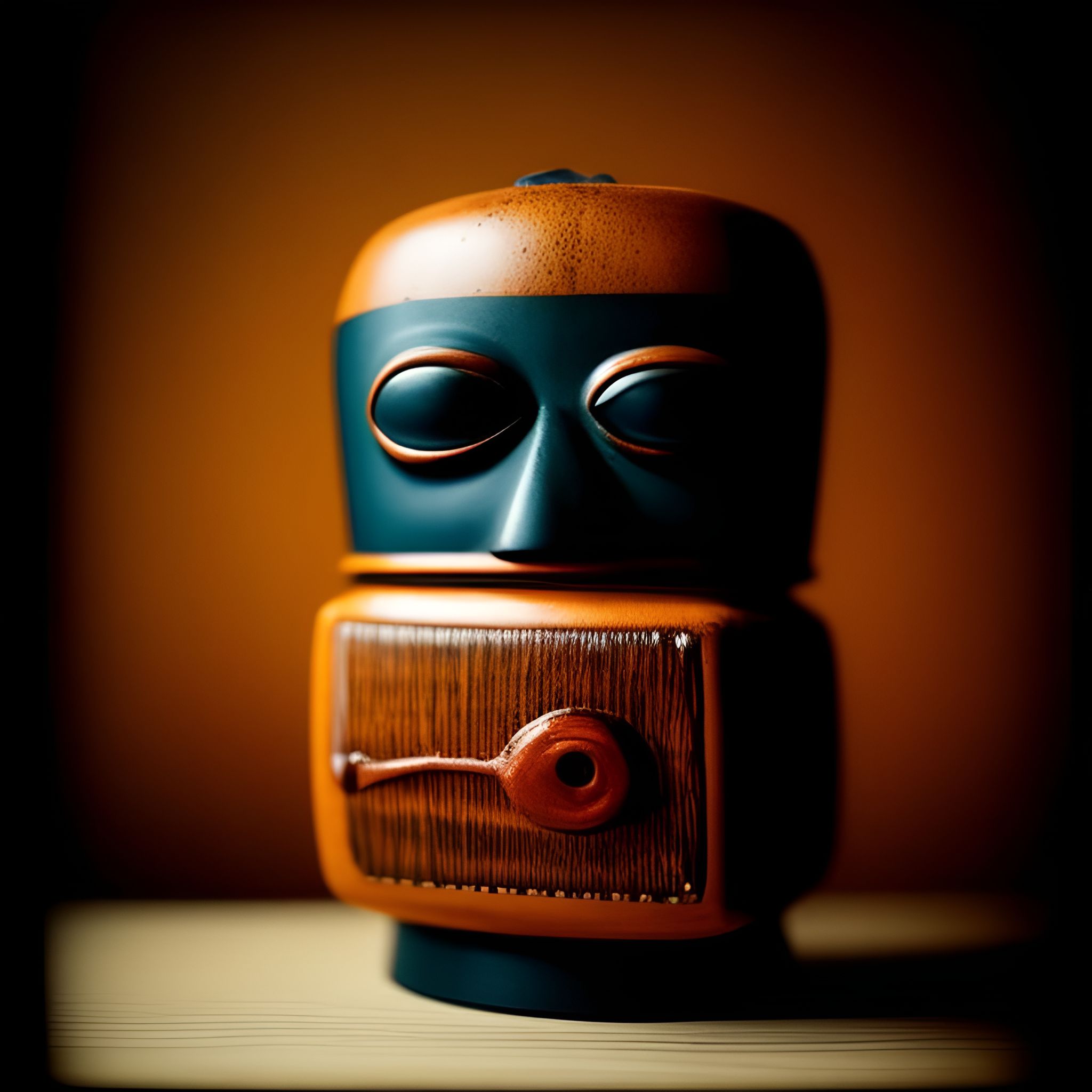 silky-shark789: close up of a tiki mug