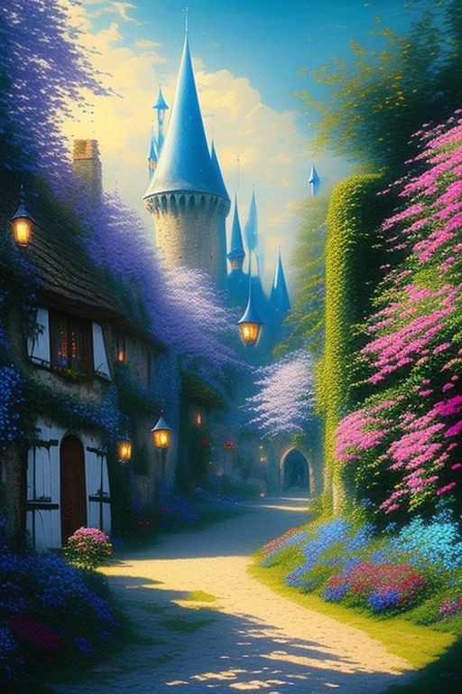 Thomas Kinkade Beauty And The Beast Winter Diamond Painting 