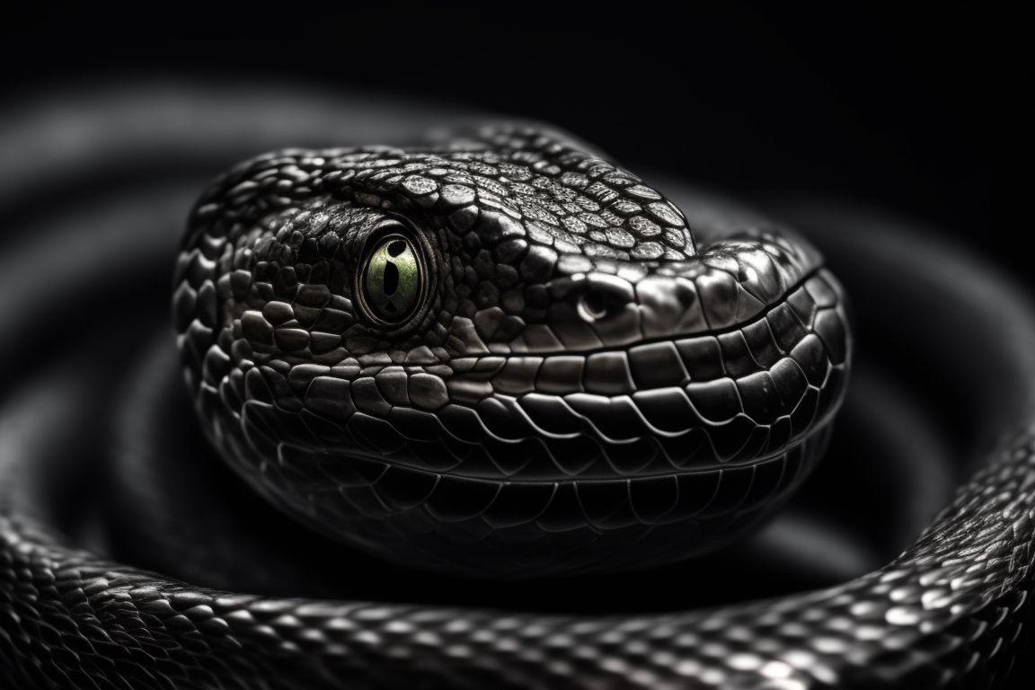 Black Mamba Snake Scales 22