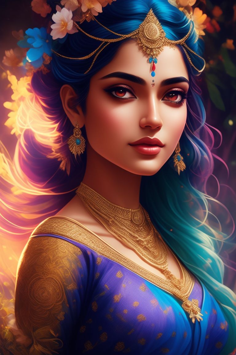 Krishna in 2024 blue dress