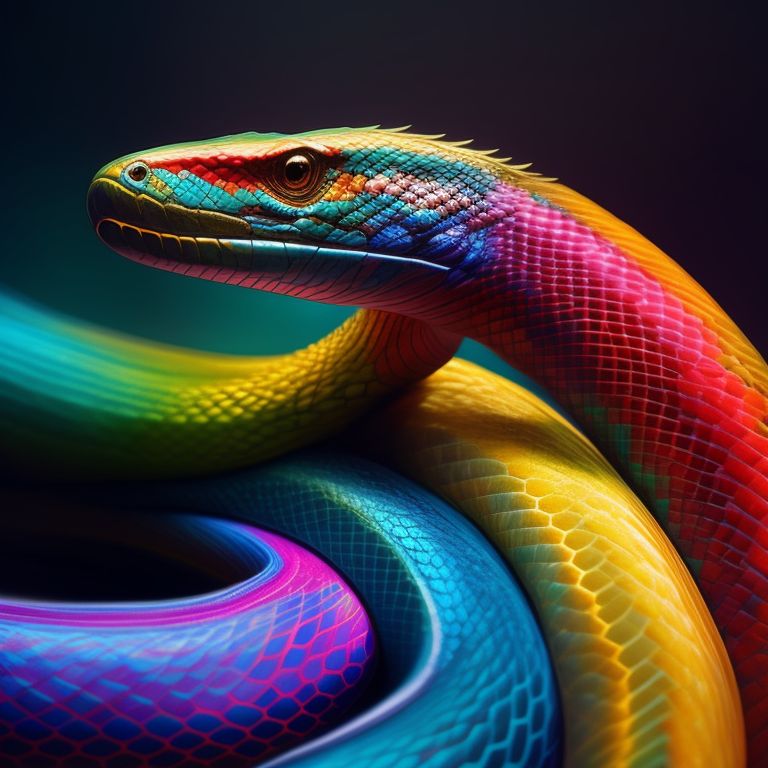 real rainbow snake