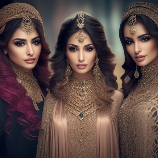 milky-swan39: Three stunningly beautiful Arab ladies with long flowing ...