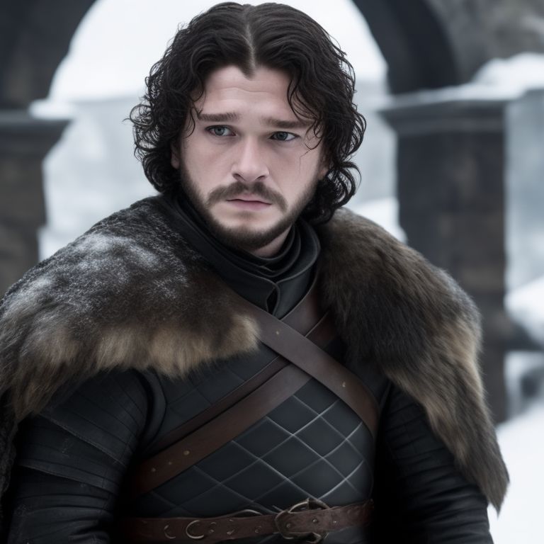 In A Game of Thrones, Jon Snow is introduced as the 14yearold illegitimate son of Eddard "Ned