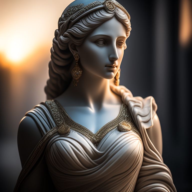 cal.ag sculpture, woman, greece, ultra realist, eyes looking for camera