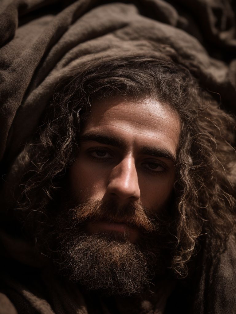 AmigoJC: Jewish warrior, beard, dirty face of battle, striking facial ...