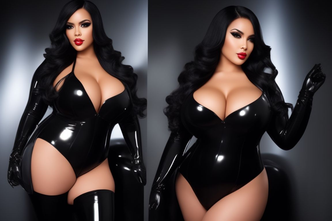 Huge boobs in latex