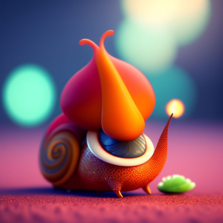 ornatestork398 Cute snail eating food