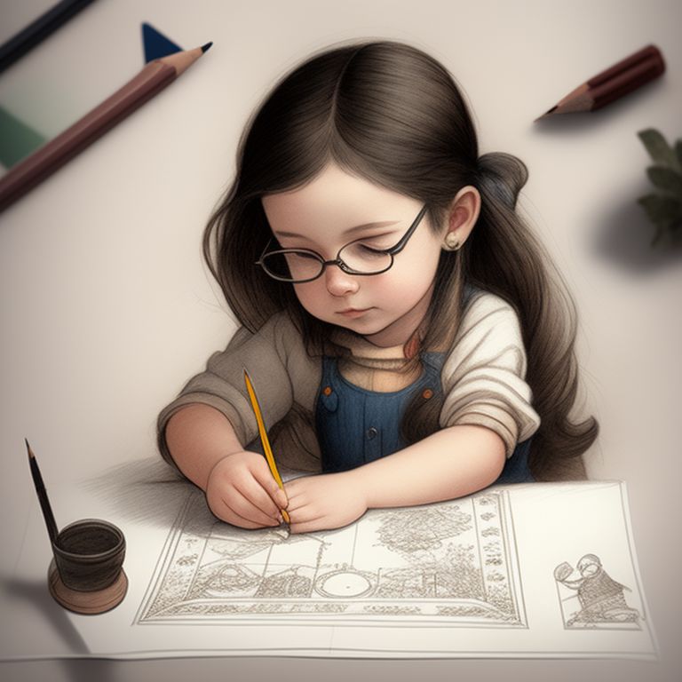 How to draw a Girl Studying Book, Pencil sketch for beginner, A girl  reading a book