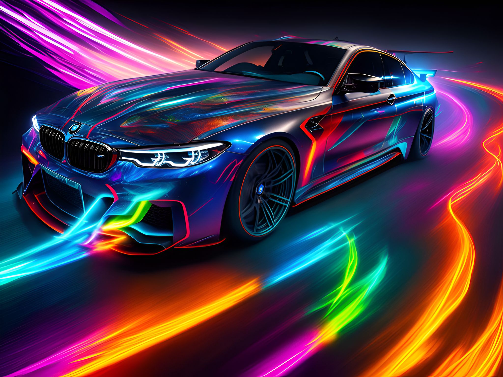 РќРµРѕРЅ BMW logo m340i