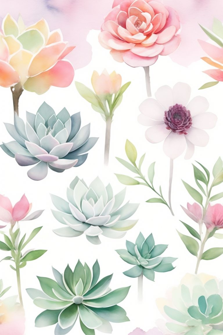 MANTIO.eu: succulent, whimsical colors, pastel color palette, splatter ...