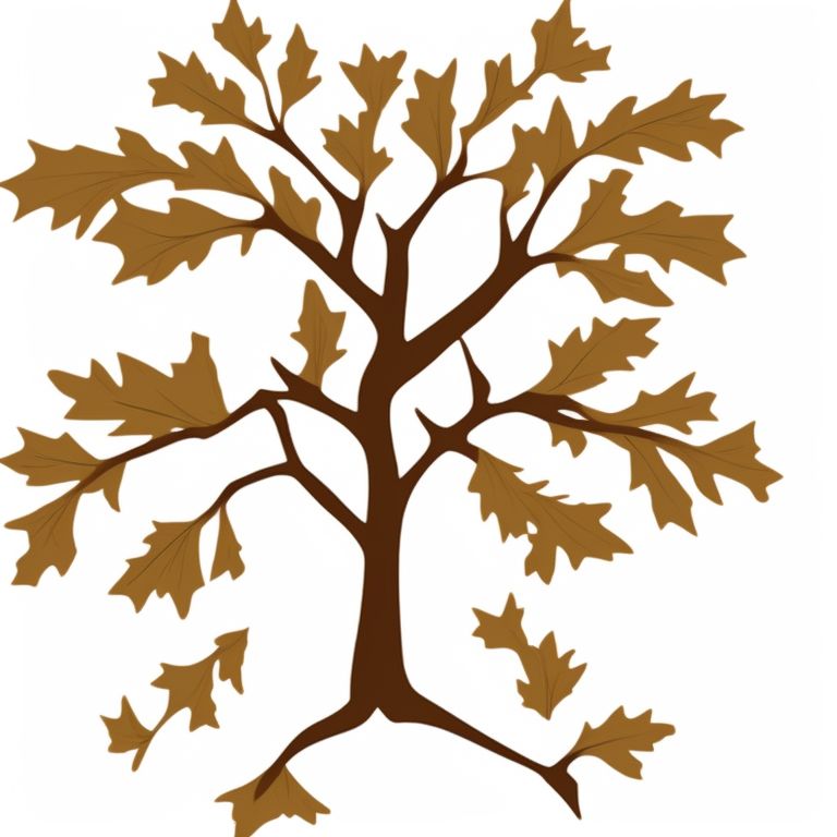 oak tree leaves clip art
