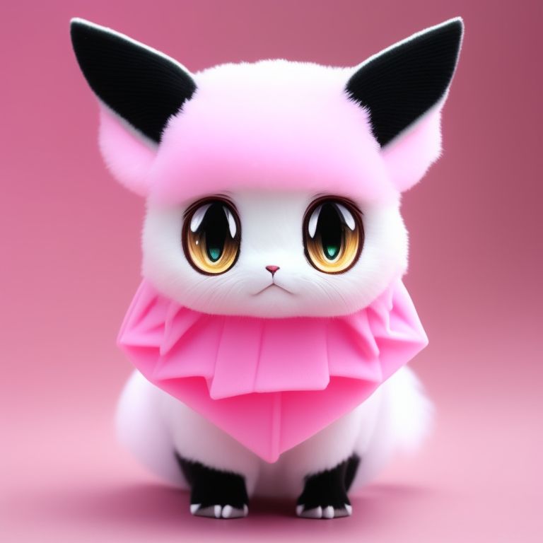 KookyCreator: anime, pokemon, kawaii cute blue eevee fused with mew