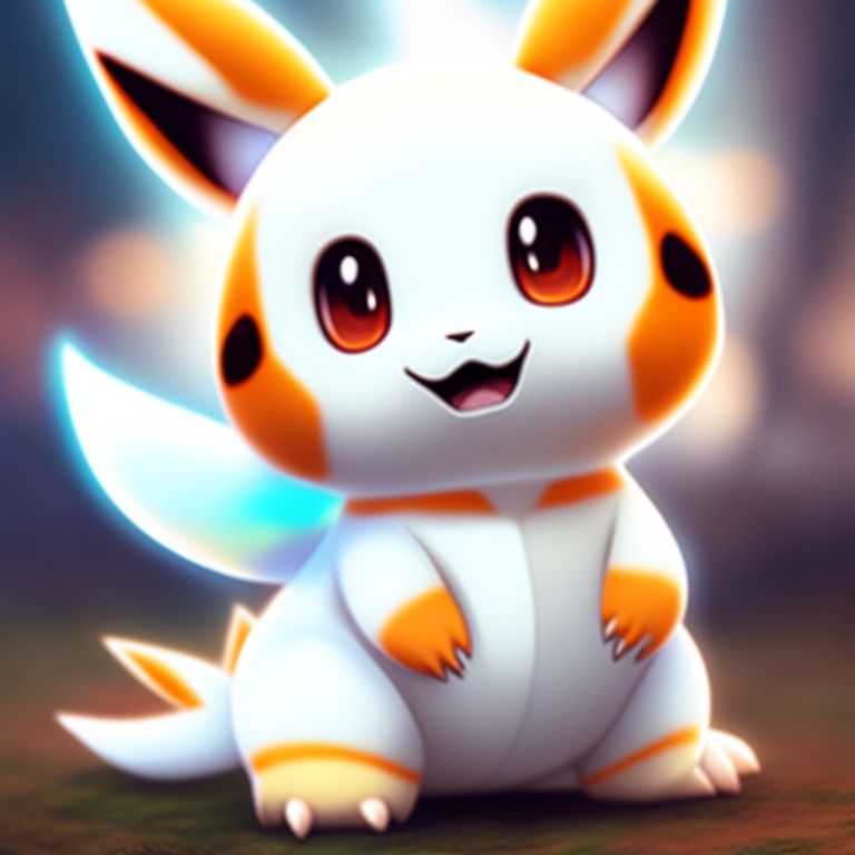 KookyCreator: anime, pokemon, kawaii cute white charmander fused with white  dragonite