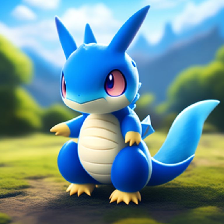 KookyCreator: anime, pokemon, kawaii cute blue dragonite