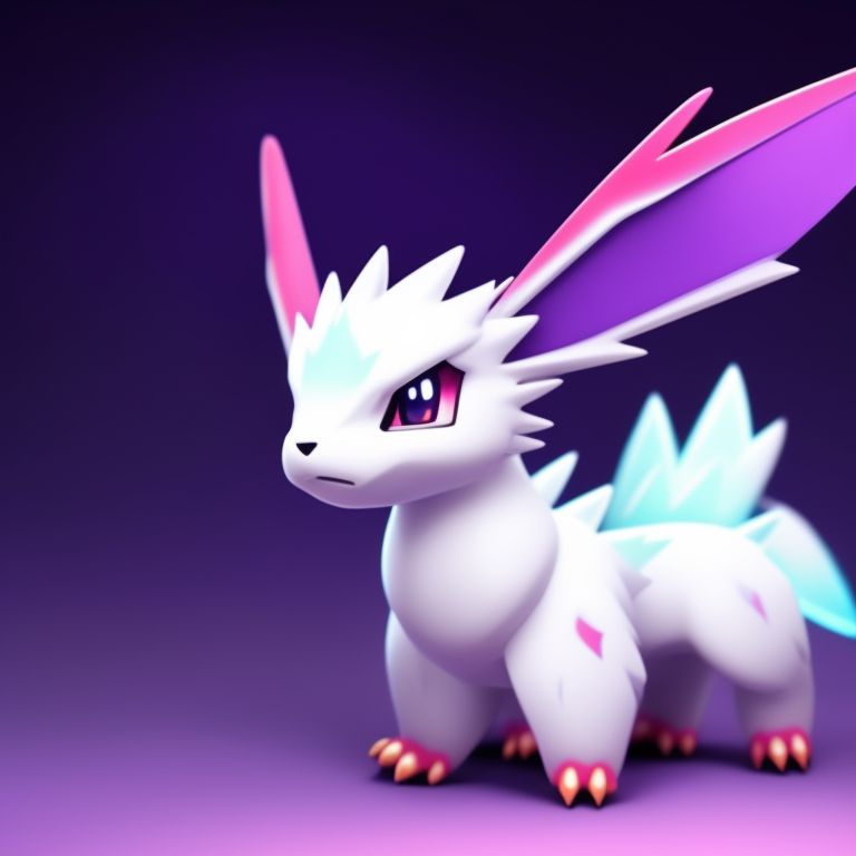 KookyCreator: anime, pokemon, kawaii cute blue eevee fused with mew