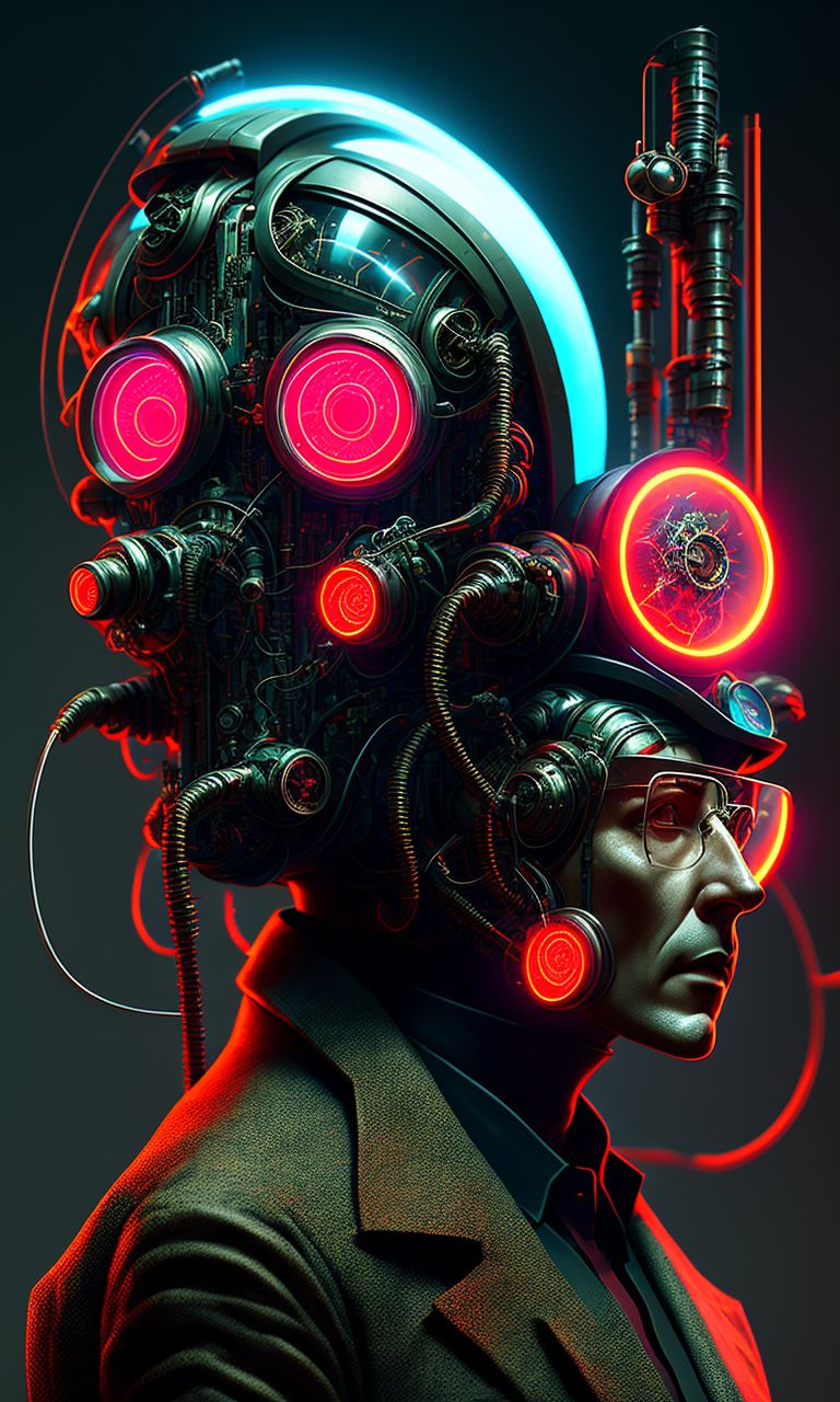 testy-ibex216: A profile photo of a cyborg version of a stereotypical ...
