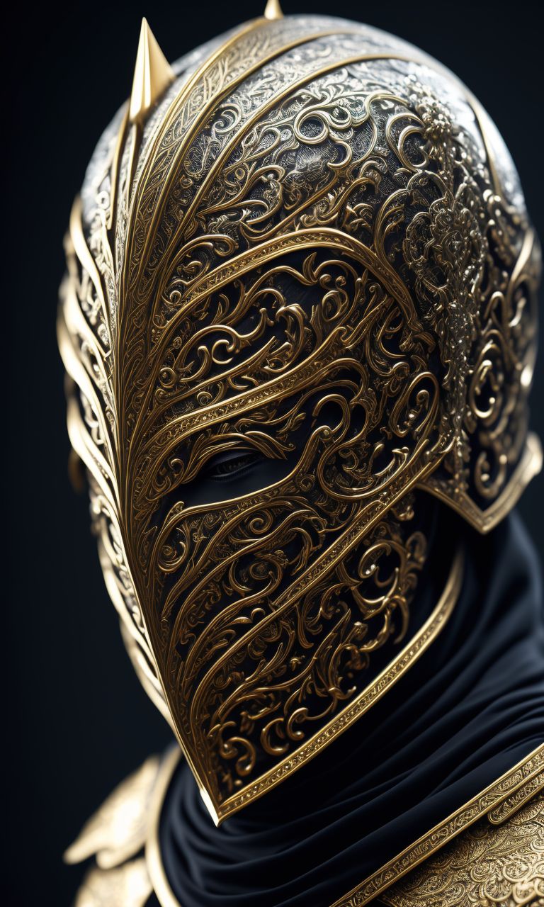 Gold Faceless Mask
