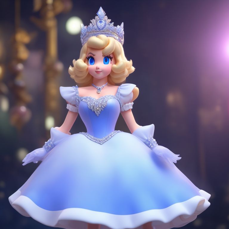 princess peach white dress