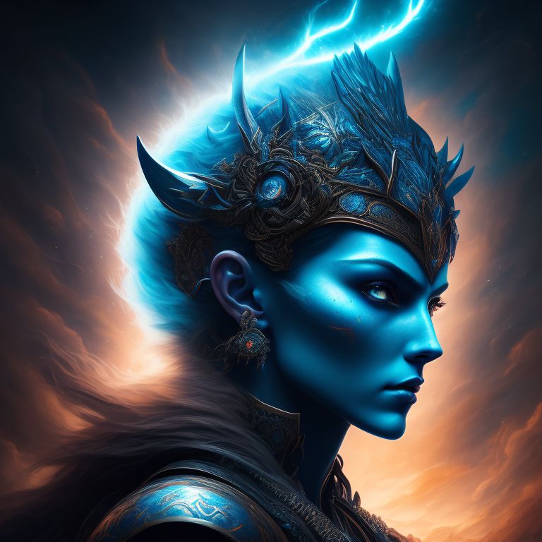 poshmouse566 bright blue eyed devil that has powers of a warrior that