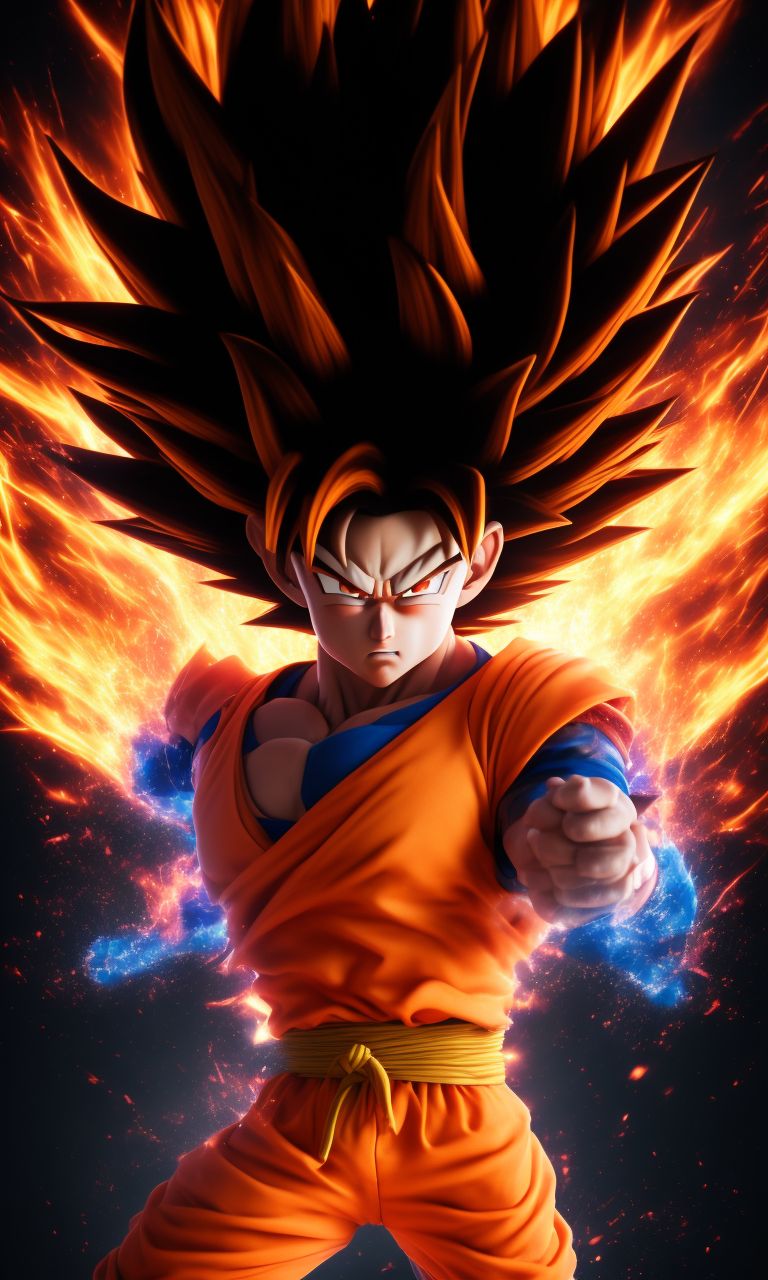 pale-octopus830: Goku in his Super Saiyan 3 form, showcasing immense ...