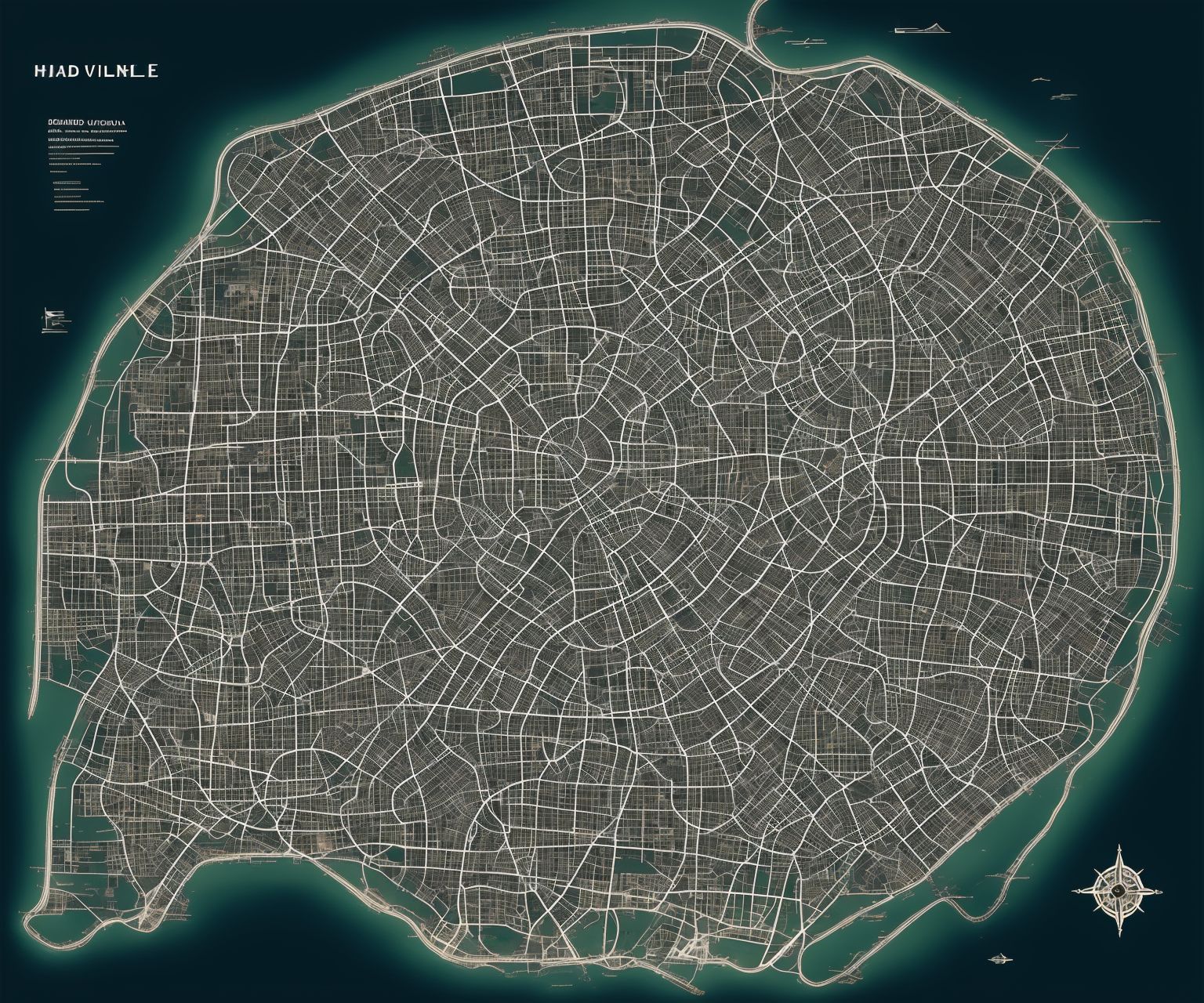 open-eel180: hand drawn map of a dystopian circular city divided into ...