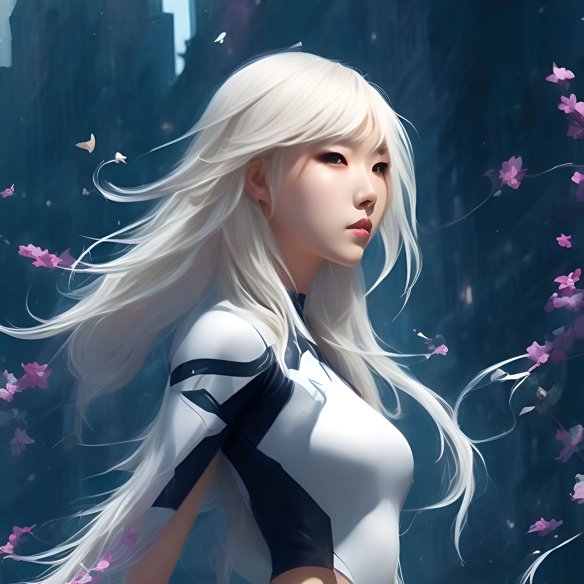 Manuzoom {GhostSpider (Gwen Stacy)} highly detailed, dynamic pose