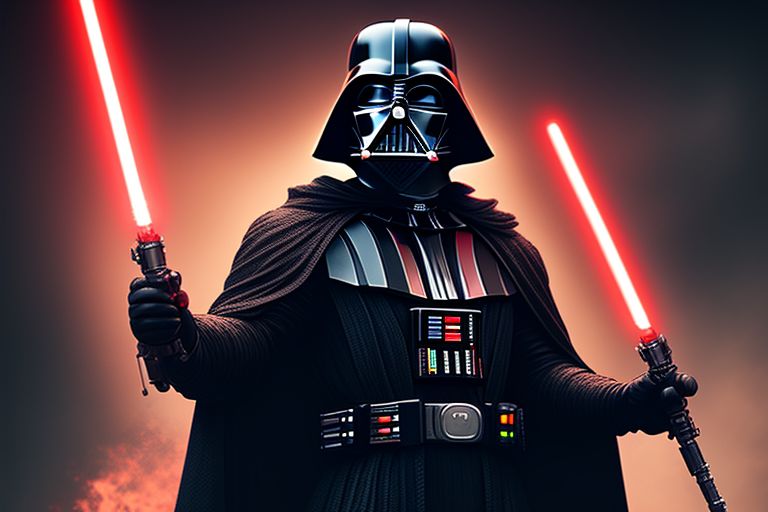 Darth vader best sale with lightsaber