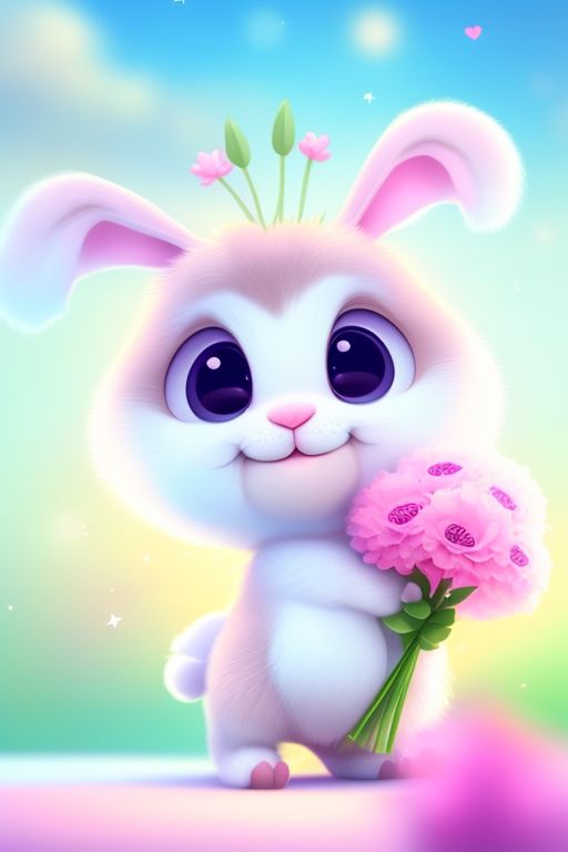 few-mole973: Super Cute And Adorable Little Fat Rabbit, heart hug ...