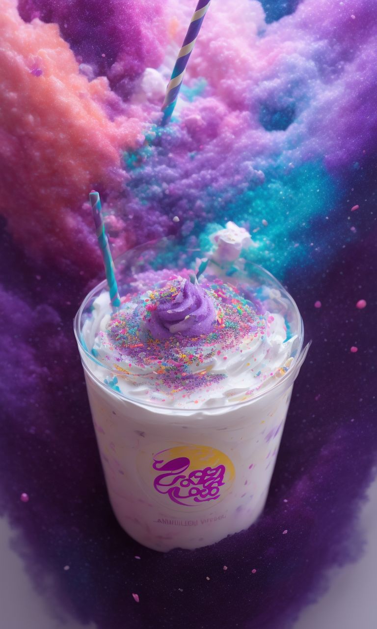 moralturtle525 boba tea whip cream and sprinkles with coloful boba on