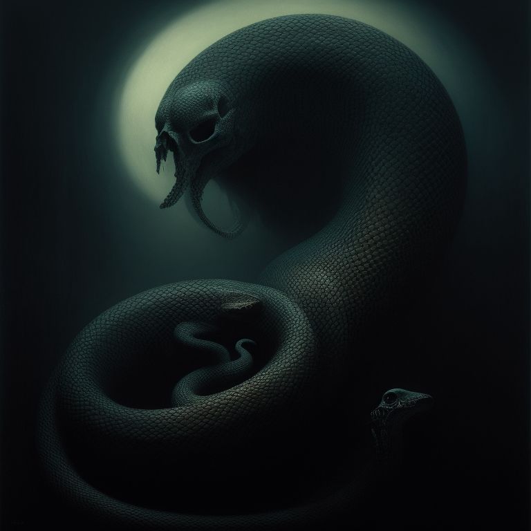 stupid-mouse860: A snake in colour dark