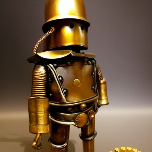 Happy-duck782: Statue Tin Woodman Steampunk Style