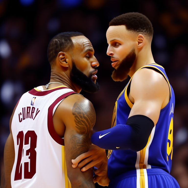 Steph curry kissing lebron james