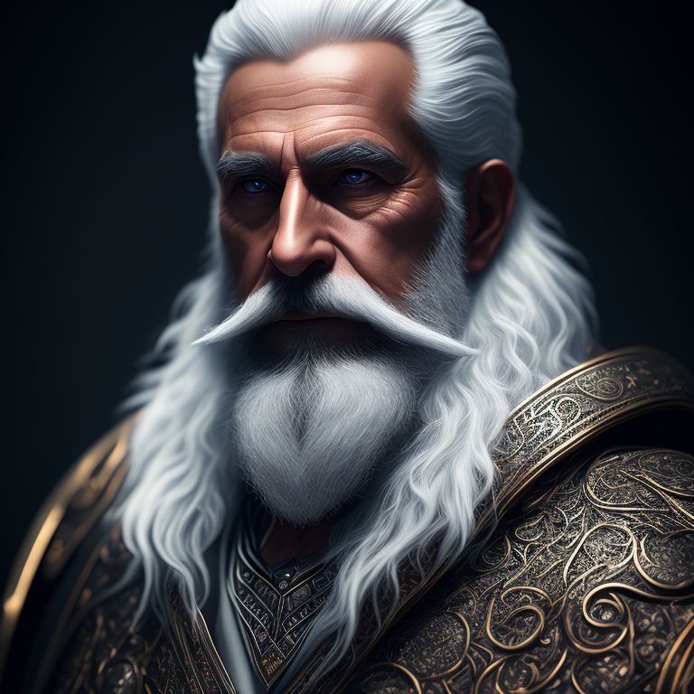 Lele-Brasil: Future old mage with white beard