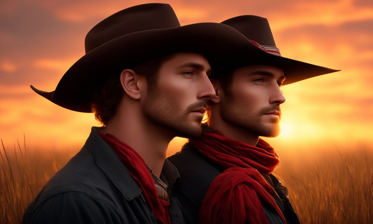 lovely-ant21: Handsome neck of a cowboy with red bandana around neck