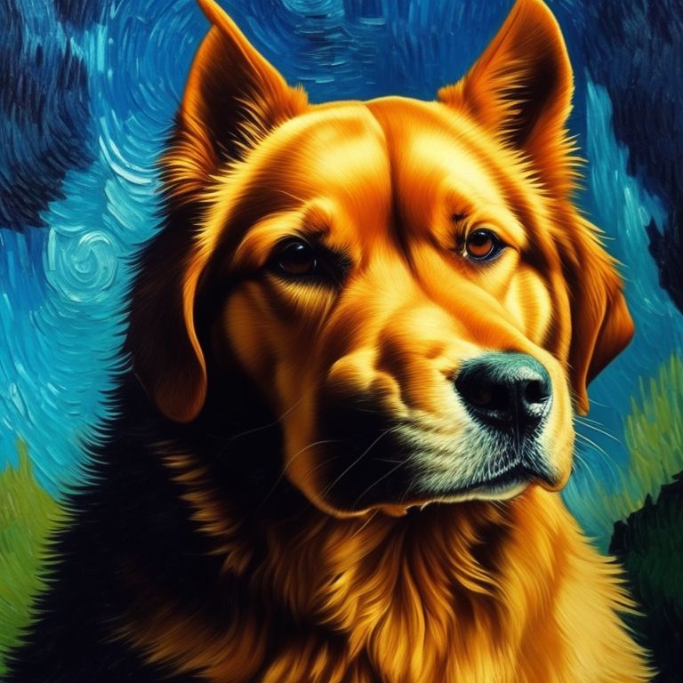 Vincent van gogh dog hot sale painting