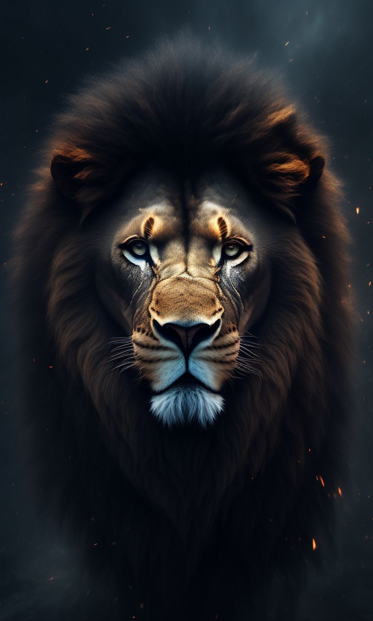 angry lion eyes wallpaper