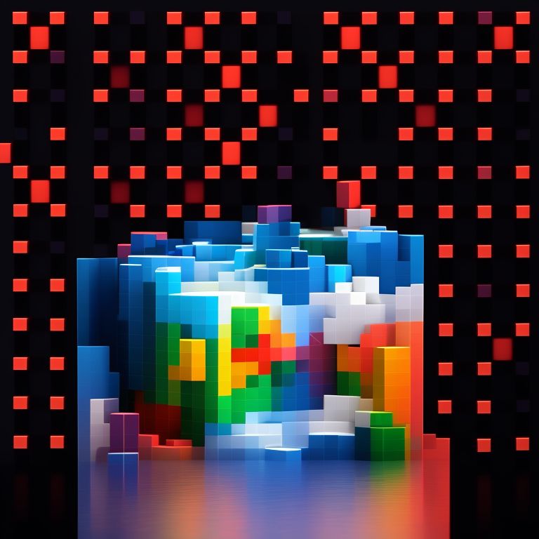 mikeelf: pixelated, 3d