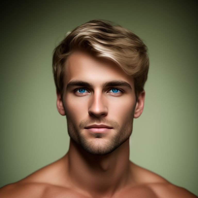 Dimpled gnu829 Average Looking Man With Messy White Blond Hair That 