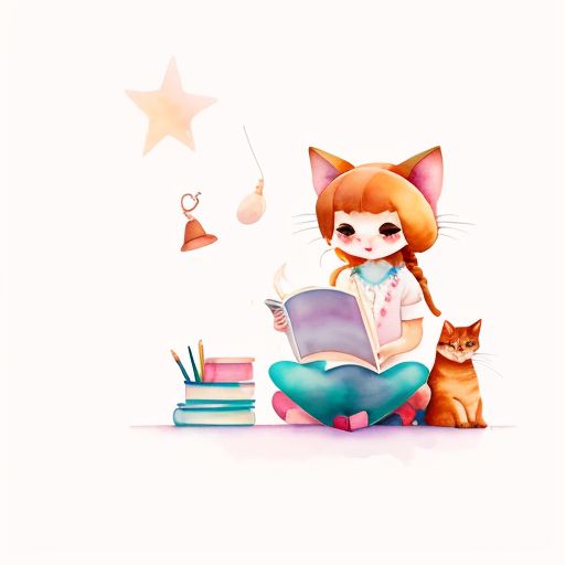 drafty-shrew643: A girl wearing a nice hat with cat ears reading a book ...